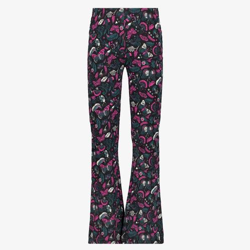 TwoDay flared meisjes broek zwart met print maat 98/104, Kleding | Dames, Broeken en Pantalons, Nieuw, Verzenden