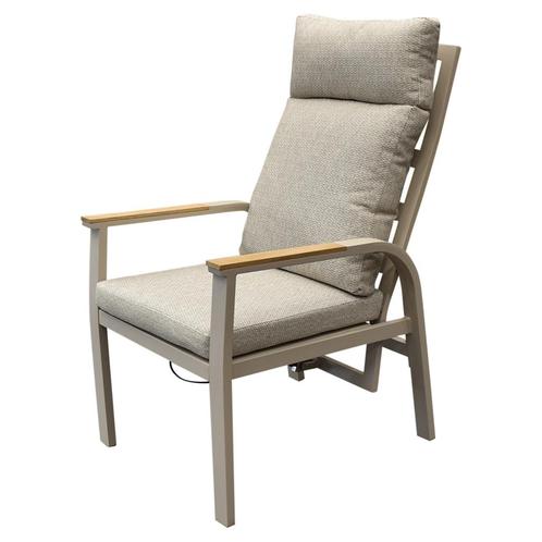 Kota dining tuinstoel verstelbaar latte aluminium, Tuin en Terras, Tuinstoelen, Nieuw, Ophalen of Verzenden