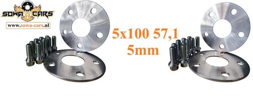 Spacers 5mm vw bora golf 3 4 polo 5x100 57.1 Spoorverbreders, Auto diversen, Tuning en Styling, Ophalen of Verzenden