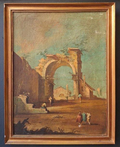 Italiaanse school (XIX) - Capriccio veneziano, Antiek en Kunst, Kunst | Schilderijen | Klassiek