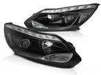 Koplampen Ford Focus 11-14 DRL LED DRL zwart, Auto-onderdelen, Overige Auto-onderdelen, Nieuw, Ophalen of Verzenden