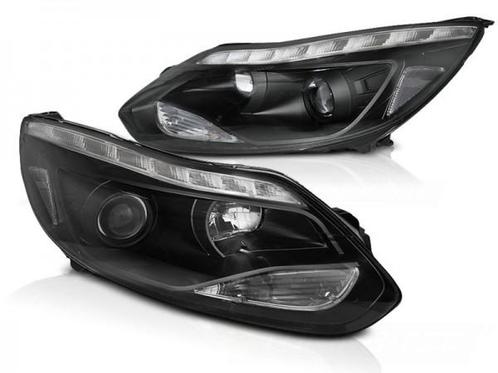 Koplampen Ford Focus 11-14 DRL LED DRL zwart, Auto-onderdelen, Overige Auto-onderdelen, Ophalen of Verzenden