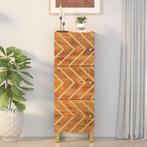 vidaXL buffetkast 40x33,5x110 cm massief mangohout bruin en, Minder dan 50 cm, Verzenden, 100 tot 150 cm, Nieuw