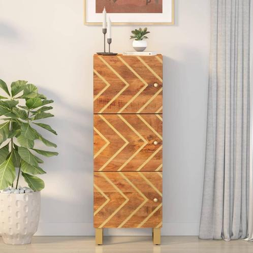 vidaXL buffetkast 40x33,5x110 cm massief mangohout bruin en, Huis en Inrichting, Kasten | Buffetkasten, 25 tot 50 cm, Nieuw, Overige houtsoorten