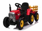 Tractor rood, 2x 12 volt motoren, elektrische kindertractor., Ophalen of Verzenden, Nieuw