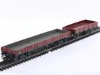 Schaal H0 Märklin 4513 en 4903 Lageboordwagons Set Van De.., Gebruikt, Wagon, Ophalen of Verzenden, Analoog