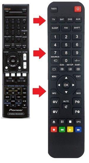 Pioneer AXD7647 afstandsbediening, Audio, Tv en Foto, Afstandsbedieningen, Verzenden