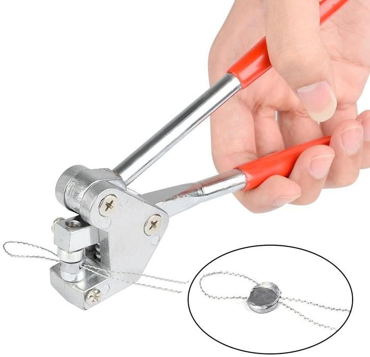 Zegeltang met rvs zegeldraad en knijploodjes, Auto diversen, Autogereedschap, Verzenden
