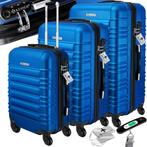 KESSER® Reiskofferset - 3-delig - ABS- Kofferset - Blauw, Verzenden, Nieuw
