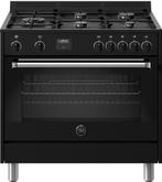 Bertazzoni MPL95L1ENND gas fornuis - zwart, Witgoed en Apparatuur, Verzenden, 60 cm of meer, Nieuw, Energieklasse A of zuiniger