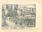 Historische prent van Brussels, Antiek en Kunst, Kunst | Etsen en Gravures