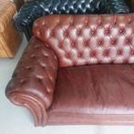 Sofa - Hout, Leder - Chesterfield-stijl