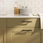 vidaXL Handvatten 20 st 96 mm roestvrij staal zwart, Doe-het-zelf en Verbouw, Hang- en Sluitwerk, Verzenden, Nieuw