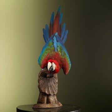 Ara Taxidermie volledige montage - Ara chloropterus - 94 cm beschikbaar voor biedingen