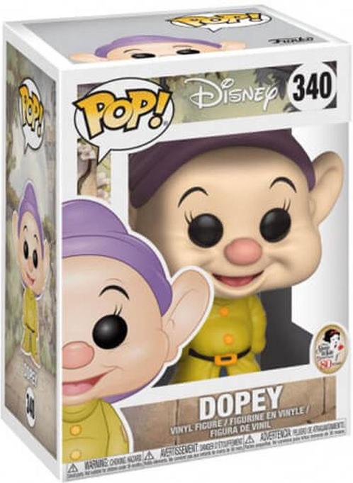 Funko Pop! - Disney Snow White Dopey #340 | Funko - Hobby, Verzamelen, Poppetjes en Figuurtjes, Nieuw, Verzenden