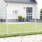 vidaXL Tuin Hek Wit Staal, Verzenden, Nieuw, IJzer