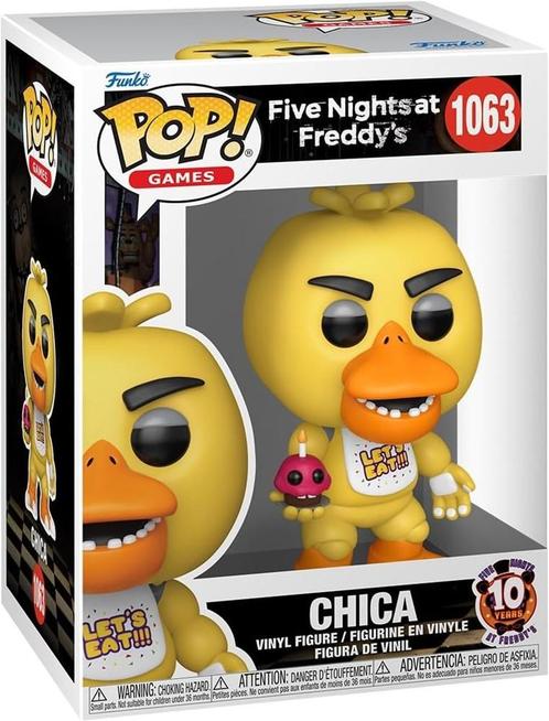 Funko Pop! - Five Nights at Freddys Chica #1063 | Funko -, Verzamelen, Poppetjes en Figuurtjes, Nieuw, Verzenden