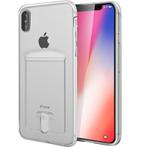 iPhone X / Xs Transparant TPU Hoesje Met Card Slot - Pasjesv, Ophalen of Verzenden, Nieuw