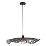 Bamboe hanglamp zwart, Romee, Nieuw, Ophalen of Verzenden, Landelijk, Metaal