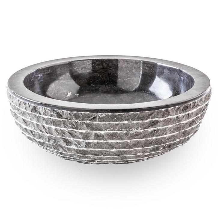 Waskom Cipi Merapi Nero 40x40x15cm Polished Marble, Doe-het-zelf en Verbouw, Sanitair, Ophalen of Verzenden