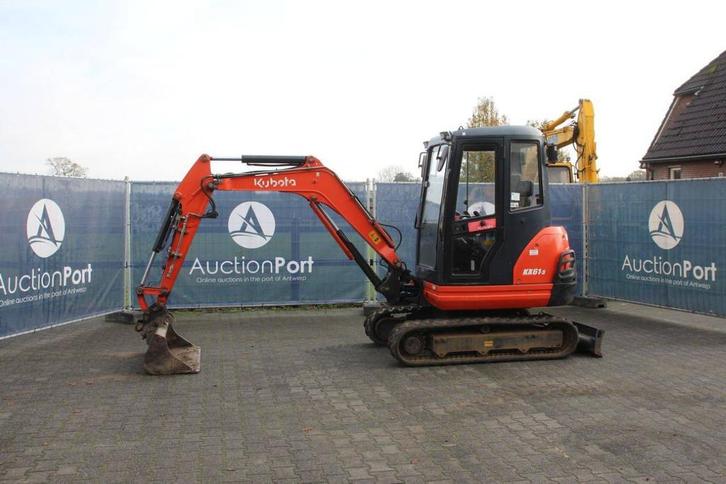 Veiling: Rupsgraafmachine Kubota KX61-3 Diesel 18.2kW 2015, Zakelijke goederen, Machines en Bouw | Kranen en Graafmachines, Graafmachine