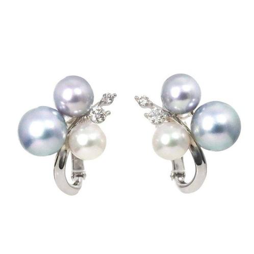 Tasaki - Oorbellen - 18 karaat Witgoud, Sieraden, Tassen en Uiterlijk, Oorbellen