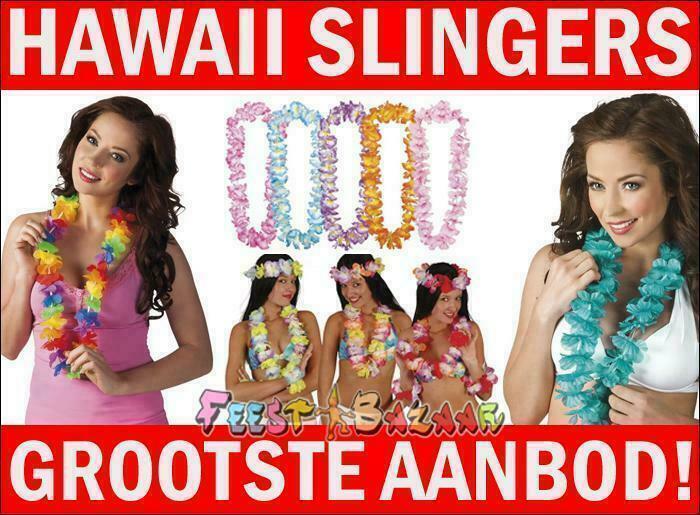 Hawai slinger Kind Vrouw Man - Enorm aanbod Hawaii kransen!, Hobby en Vrije tijd, Feestartikelen, Overige, Feestartikel, Nieuw