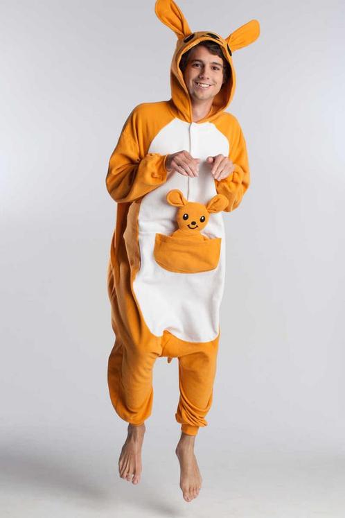 Onesie Kangoeroe Pak M-L Kangoeroepak Kostuum Oranje Buidel, Kleding | Heren, Carnavalskleding en Feestkleding, Kleding, Nieuw