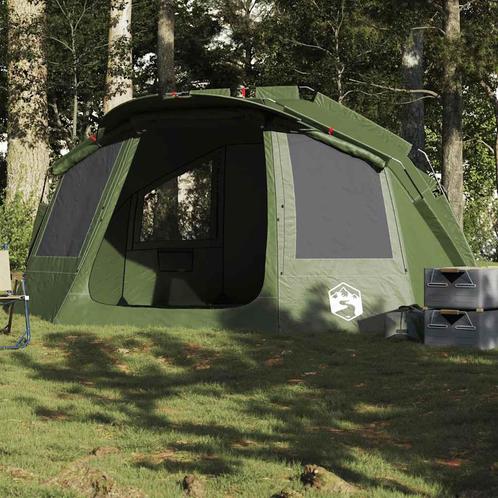 vidaXL Vistent 5-persoons waterdicht olijfgroen, Caravans en Kamperen, Tenten, Nieuw, tot en met 2, Verzenden