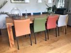 Set van 8 leren eetkamerstoelen - diverse kleuren leer, Overige kleuren, Nieuw, Leer, Ophalen of Verzenden