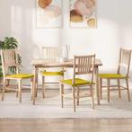 vidaXL Zitkussens 4 pcs Geel 40 x 40 x 3 cm Fluweel, Huis en Inrichting, Woonaccessoires | Kussens, Verzenden, Nieuw, Geel