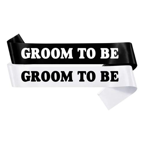Sjerp Groom to Be wit zwart of wit, Kleding | Heren, Trouwkleding en Trouwaccessoires, Zwart, Nieuw, Accessoires, Verzenden