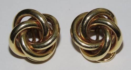 Clip-on oorbellen - 14 karaat Geel goud - Gouden oorbellen, Sieraden, Tassen en Uiterlijk, Antieke sieraden