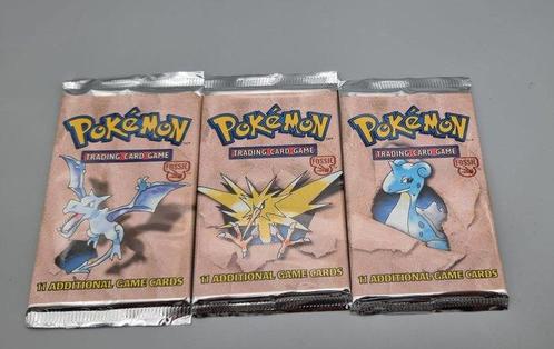 Pokémon - 3 Booster pack - Fossil Artset - WOTC - Fossil, Hobby en Vrije tijd, Verzamelkaartspellen | Pokémon