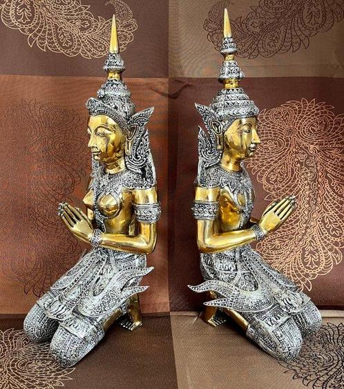 Theppanom set, tempelwachters - Beeld - Thailand (Zonder, Antiek en Kunst, Kunst | Niet-Westerse kunst