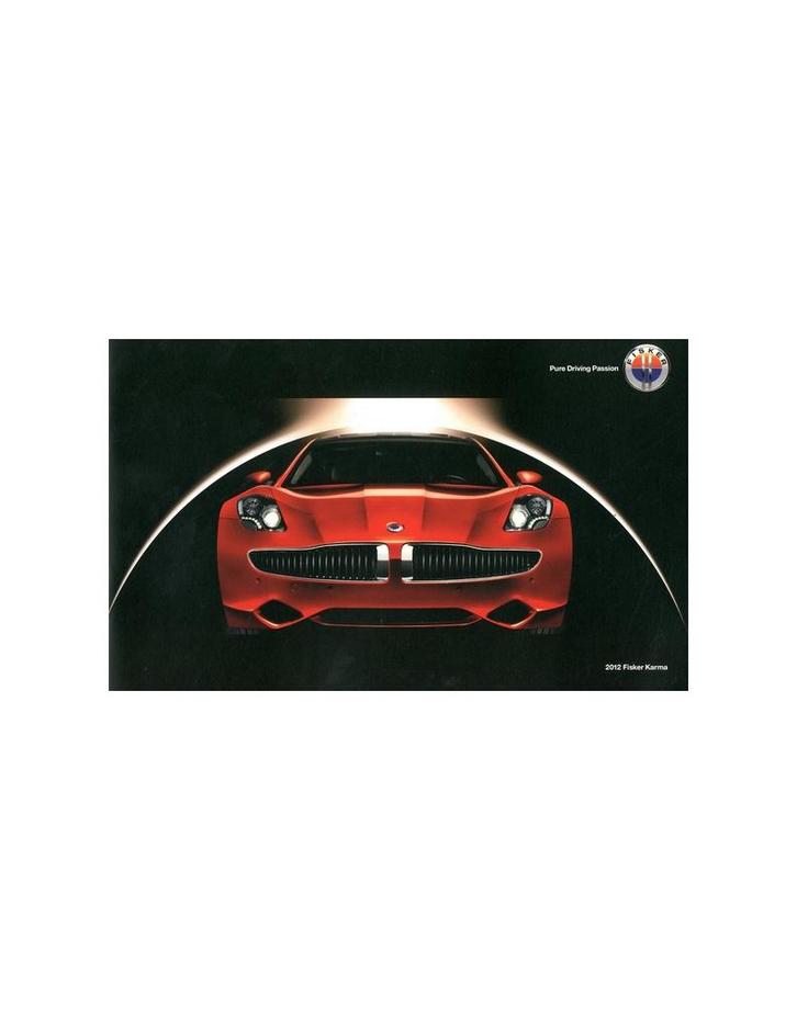 2012 FISKER KARMA BROCHURE ENGELS USA, Boeken, Auto's | Folders en Tijdschriften