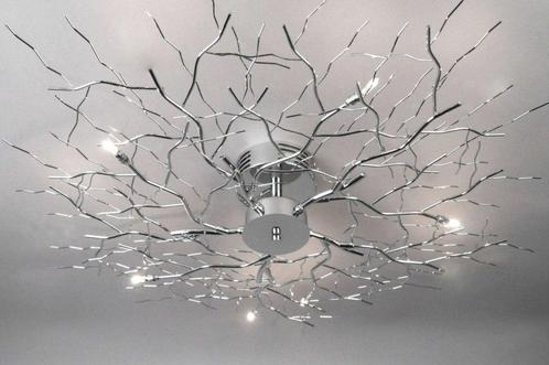 Rietveld Plafondlampen - Chroom - Metaal, Huis en Inrichting, Lampen | Plafondlampen, Verzenden