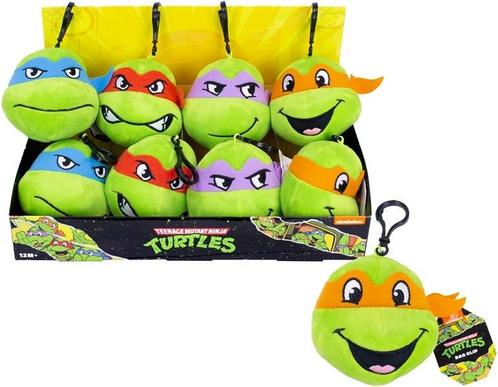 Khadou Teenage Mutant Ninja Turtles Head Clip-On, Kinderen en Baby's, Speelgoed | Knuffels en Pluche, Nieuw, Ophalen of Verzenden