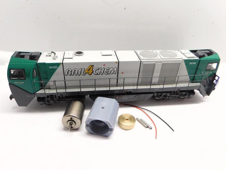 micromotor HME003F ombouwset Mehano Vossloh G 2000, Hobby en Vrije tijd, Modeltreinen | H0, Gelijkstroom, Overige typen, Nieuw