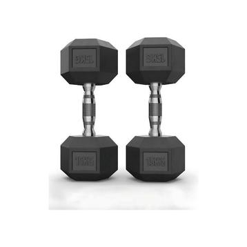 Hex Rubber Dumbbells Set - Hex Rubber Dumbbells - vanaf €92 beschikbaar voor biedingen