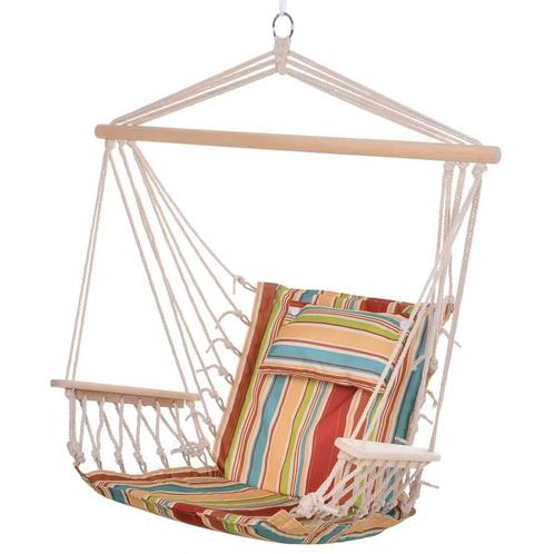 TRUUSK e Hangstoel Met Kruisbeugel En Kussen, Hangstoel, Han, Tuin en Terras, Hangmatten, Nieuw, Verzenden
