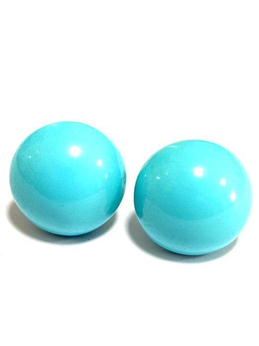 Turquoise - Zilver - Oorbellen, Antiek en Kunst, Curiosa en Brocante