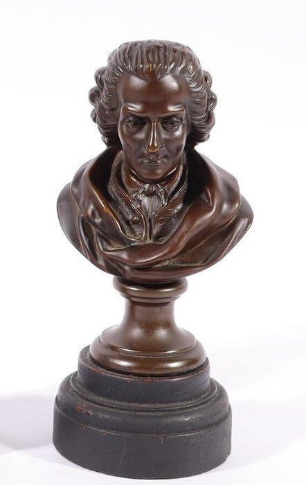 sculptuur, buste Wolfgang Amadeus Mozart - 21.5 cm -, Antiek en Kunst, Antiek | Keramiek en Aardewerk