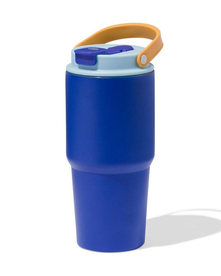 051 Drinkbeker 600ml rvs donkerblauw, Huis en Inrichting, Keuken | Servies, Nieuw, Verzenden