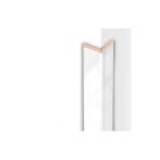 Kniklijst MDF Sanimex Zilvergrijs 260 cm x 22 mm x 22 mm, Ophalen of Verzenden, Nieuw