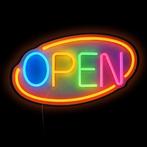 GGM Gastro | LED verlichtingsbord - OPEN - Veelkleurig & |, Verzenden, Nieuw, Effen, Bord(en)