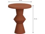 Mica Decorations Estate Bijzettafel - H41 x Ø34 cm - Metaal, Huis en Inrichting, Woonaccessoires | Overige, Verzenden, Nieuw