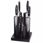 Yaxell Messenblok met 6 keukenmessen - beukenhout - zwart..., Huis en Inrichting, Keuken | Bestek, Ophalen of Verzenden, Nieuw