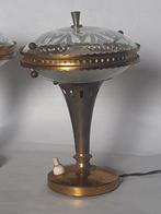 pietro chiesa (nello stile) - Nachtlampje (2) - messing glas