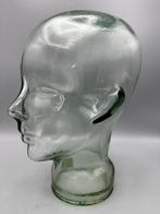 Uniek glazen mannequin hoofd etalagehoofd - Hoofd - Glas, Antiek en Kunst, Curiosa en Brocante